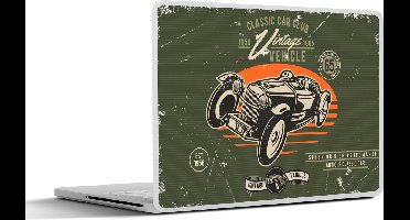 Laptop sticker - 12.3 inch - Vintage - Oldtimer - Auto - 30x22cm - Laptopstickers - Laptop skin - Cover