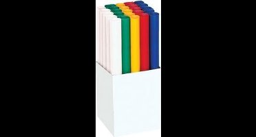 transparant papier Folia display 25 rollen, 50,5X70cm       115grs assorti