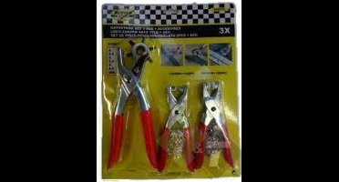 Gatentang set, ponstang, stanstang 3 delig, 210mm lang, 2,2.5,3,3.5,4 en 4.5mm