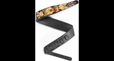 Fame Strap Garment Leather Maya Black - Gitaarband