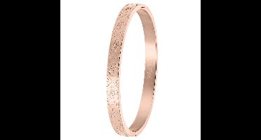 Guess Dames Guess stalen roseplated bangle armband 4G logo - Staal - Armband - Cadeau voor vrouwen - Stijlvol - Rosékleurig