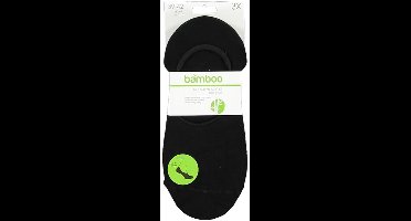 Apollo No-show Sokken Basic Bamboe Zwart 3-pack Maat 39-42