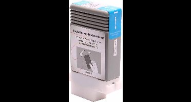 ABC huismerk inkt cartridge geschikt voor Canon PFI102 cyan IPF500 IPF510 IPF600 IPF605 IPF610 IPF650 IPF655 IPF700 IPF710 IPF720 IPF750 IPF755 IPF760