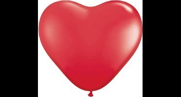 Qualatex - Hart Rood Std/100 - 13 cm