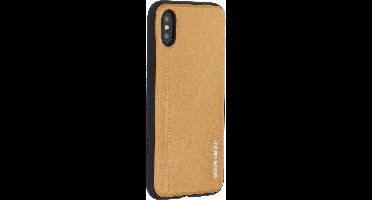Geel hoesje van Pierre Cardin - Backcover - Stijlvol - Leer - iPhone X-Xs - Luxe cover