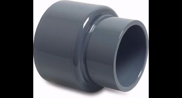 Mega Verloopsok PVC-U 63 mm x 50 mm lijmmof 16bar grijs