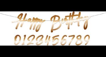 Folat - Letterslinger Elegant True Blue 14 cm - 1 meter