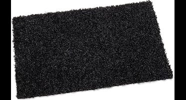 Deurmat-kokosmat-schoonloopmat zwart 60x80cm