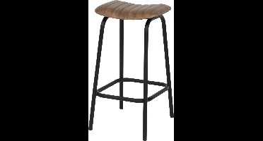 Light & Living Barkruk CARROW - Leer Bruin
