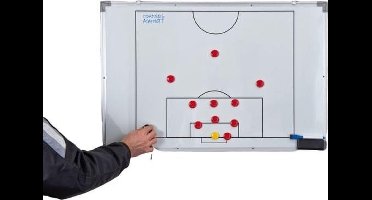 Precision Coachbord Voetbal 60 X 90 Cm Magnetisch Wit 33-delig