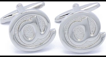 Manchetknopen - Apenstaartje at ICT Zilverkleurig