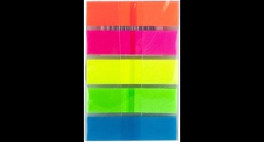 SOHO Index tabs flags – Zelfklevende memo’s – Beschrijfbare memo’s – Eenvoudig te verwijderen – Organisatie – 5 verschillende kleuren