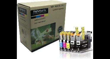 ReYours® Compatible Inktcartridge voor Brother LC-223 LC223 Zwart & Kleuren 5 pack