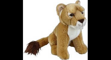 Ravensden Pluche leeuwin knuffel - bruin - 28 cm - leeuw / leeuwen - Speelgoed voor kinderen