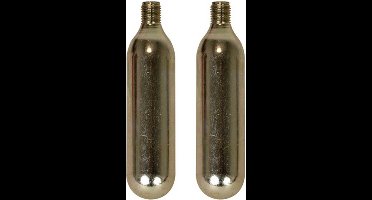 Co2 patronen 16 gram staal zilver 2-delig