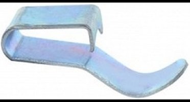 chassisklem voor kabel 28 mm staal zilver 10 stuks