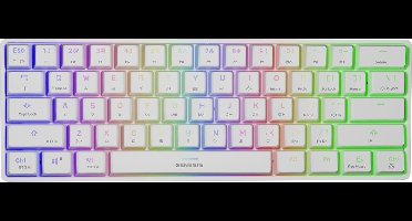 GENESIS - NKG-1845 Thor 660 - Gaming toetsenbord - USB/Bluetooth - QWERTY US - Wit