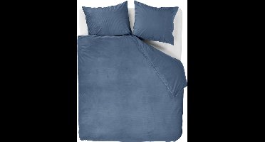 At Home by BeddingHouse Cosy Corduroy dekbedovertrek - Lits-Jumeaux - 240x200/220 - Blauw