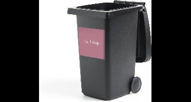 Container sticker Baas - Werk - Quote - 40x40 cm - Kliko sticker