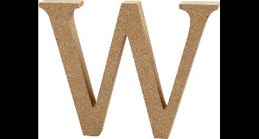 Creotime Houten Letter W 8 Cm