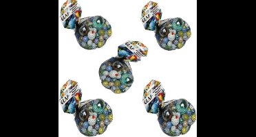 Don Juan Knikkers - 395x stuks - gekleurd - in een netje