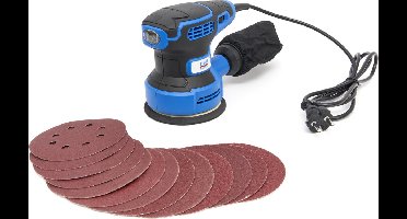Variabele Excenterschuurmachine 320 Watt Inclusief 12 Schuurvellen
