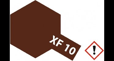 Tamiya Hobbyverf Acrylverf - XF-10 Brown - Matt - Acryl - 23ml Verf potje - 23 ml