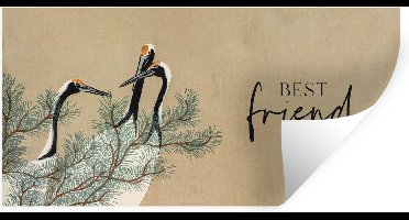Muurstickers - Sticker Folie - Best friends - Spreuken - Vriendschap - Beste vrienden - Quotes - Best friend - 40x20 cm - Plakfolie - Muurstickers Kinderkamer - Zelfklevend Behang - Zelfklevend behangpapier - Stickerfolie