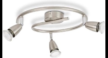 Prolight - Spot LED 3L G-Vorm GU10 250 Lumen Nik - Metaal