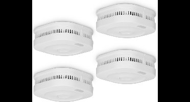 Alecto SMARTSMOKE11 Smart WiFi Rookmelder - 10 jaar batterij - Voldoet aan Europese norm EN14604 - 4 stuks