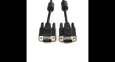 Premium VGA monitor kabel met ferriet kernen - CCS aders / zwart - 1,8 meter