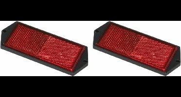 ProPlus Reflector - set 2x - rood - schroefbevestiging - 104 x 40 mm