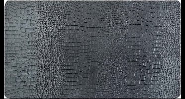 Placemat Recycle Leather Black 43x30cmrectangle - Crocco Look
