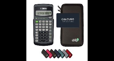 TI-30Xa incl. WYNGS Beschermhoes Zwart - Wetenschappelijke Rekenmachine - Basis Pakket
