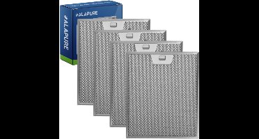 4x Metaalfilter voor Zanker 50248271004 300x254x8mm