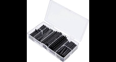 TRU COMPONENTS TC-13388828 Krimpkous assortiment Zwart Krimpverhouding:2:1 127 stuk(s)