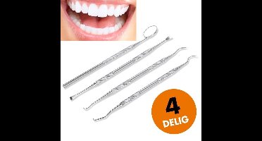 Tandverzorging set, tandarts gereedschap, mond spiegel, tandartshaakje