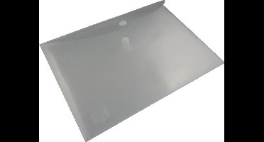 EXXO-HFP #92461 - A5 Documentenmap - Landschap model - Drukknop sluiting - Kleurloos - 10 stuks (1 pak @ 10 stuks)