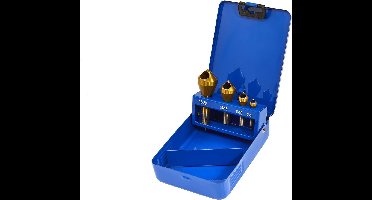 HBM 4 delige Conische TIN Verzinkfrezenset