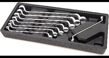 HBM 8 Delige Ringsleutelset Inlay voor HBM Gereedschapswagen