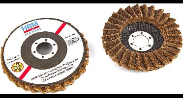 HBM 125 mm Lamellen Polijst en Schuurschijf voor haakse slijper GROF