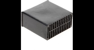 Ubbink Vloerventilatiekoker (WF) muurrooster zwart