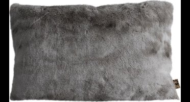 PTMD Linde Sierkussen - 40 x 10 x 60 cm - Fluweel - Grijs