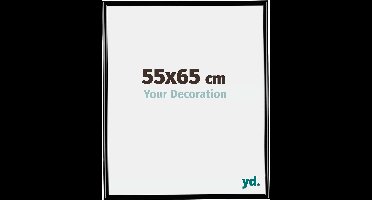 Your Decoration - Fotolijst 55x65 cm - Kunststof - Zwart Hoogglans - Bordeaux