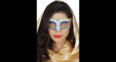 Regenboog oogmasker voor vrouwen - Verkleedmasker