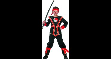 Rode Ninjakrijger Pakje Jongens - 116