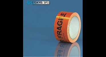 Stokvis Verpakkingstape 010100 50mm x 66M Pvc Oranje