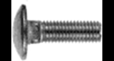 Slotbout M8 x 35 DIN 603 RVS A2 (100 stuks)