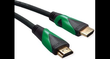 ROLINE GREEN ATC 8K HDMI Ultra HD Kabel met Ethernet, M/M, zwart, 2 m