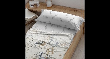 Set beddengoed Harry Potter Gold Beige Multicolour Bed van 90 160 x 270 cm 160 x 200 cm